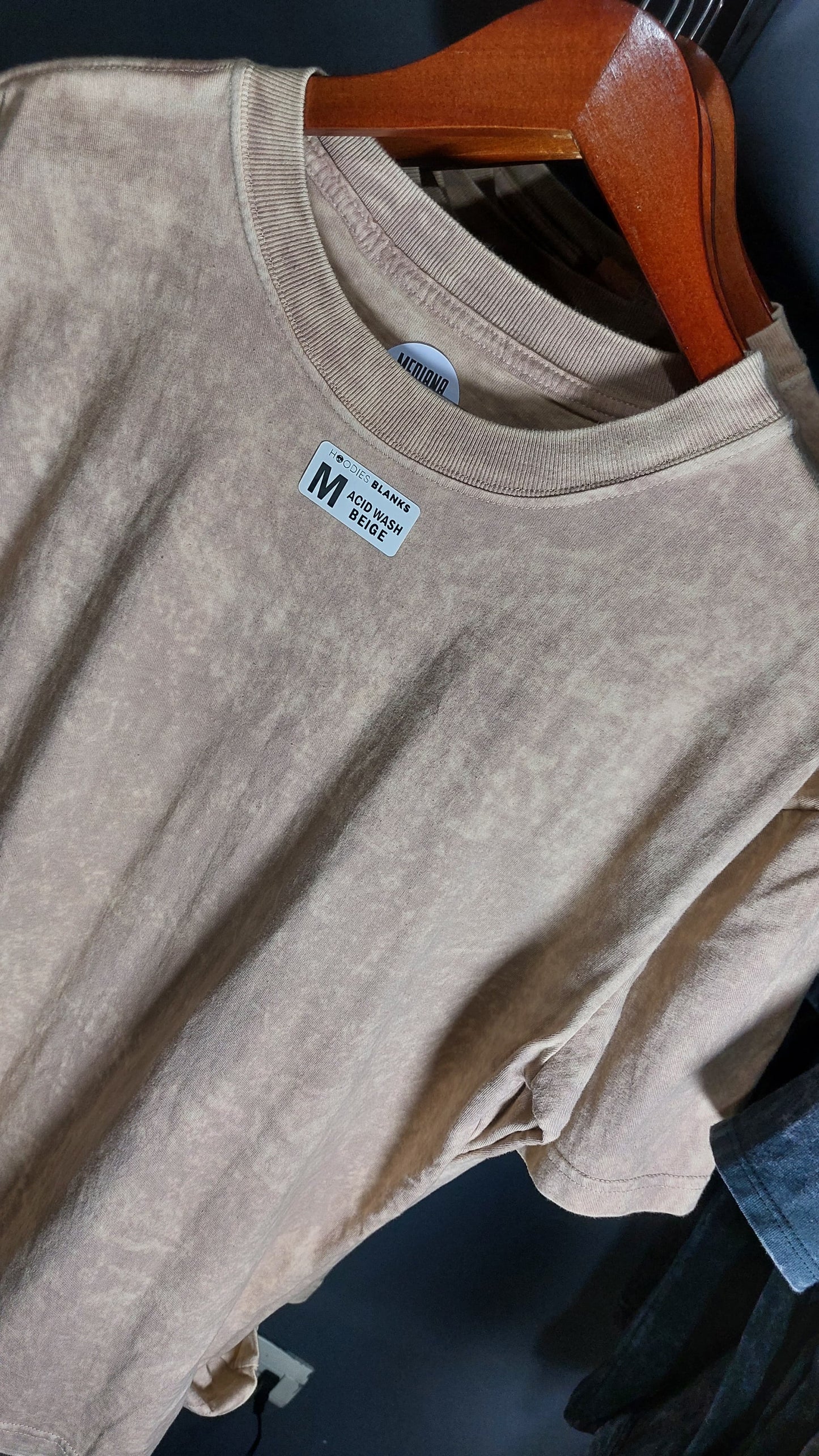 Playera asid wash BEIGE