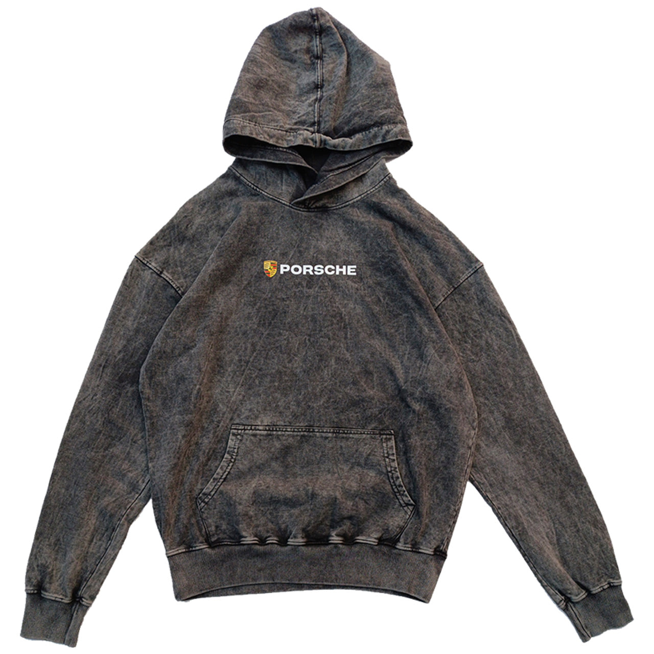 Hoodie en ASID WASH french terry 350 con diseño frontal y espalda