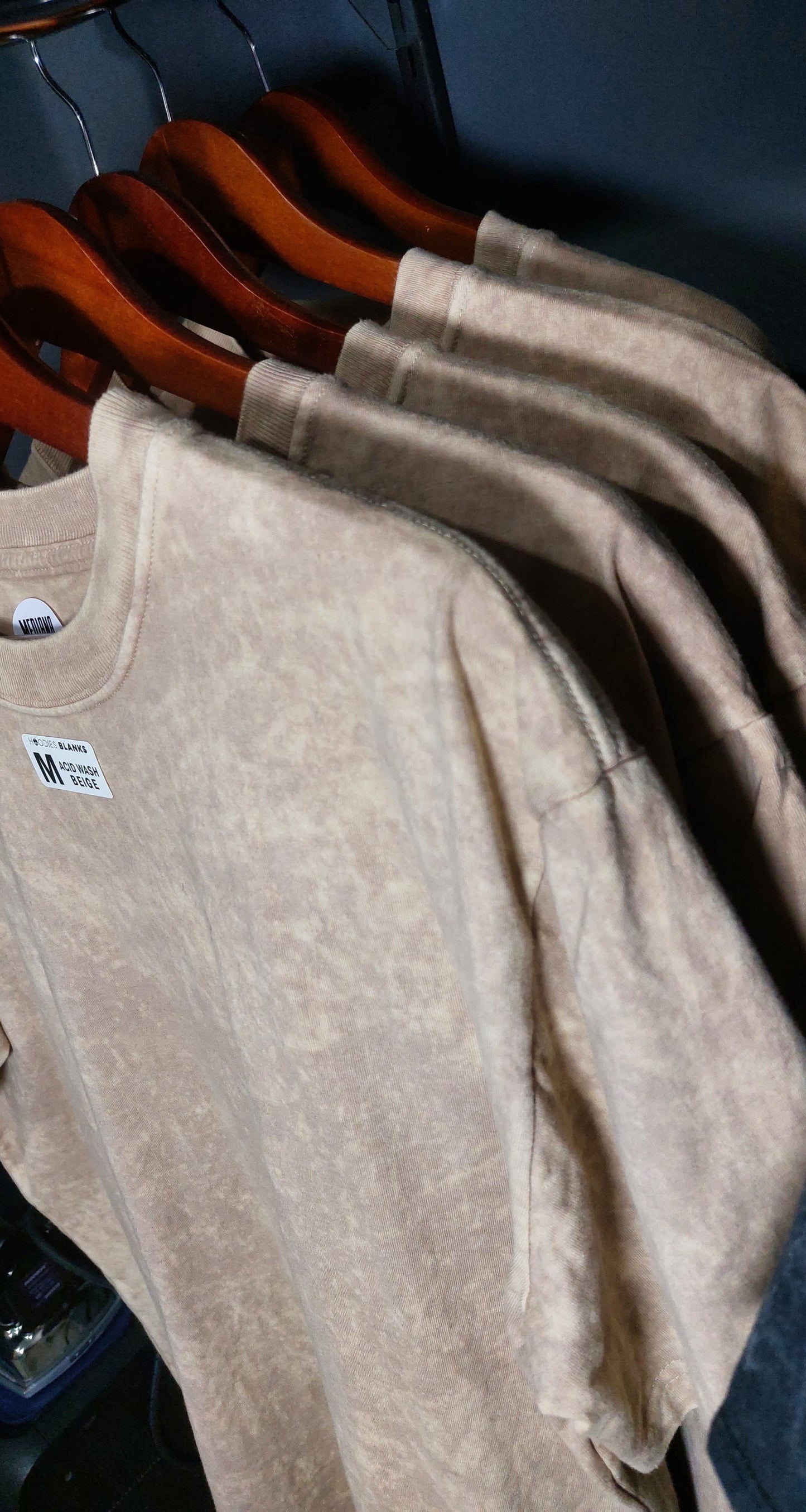 Playera asid wash BEIGE