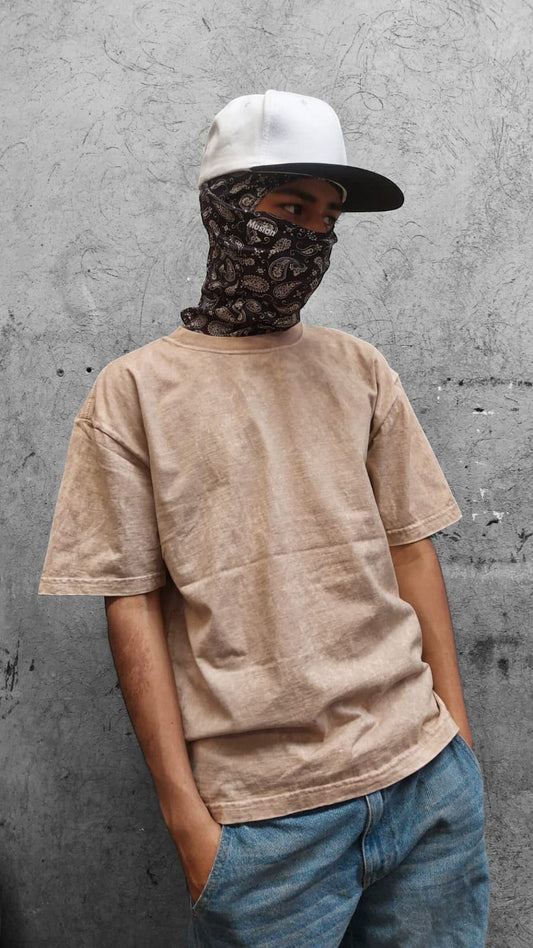 Playera asid wash BEIGE